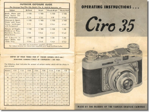 Manual Ciro 35 Camera