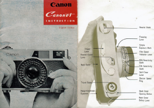 Handleiding Canon Canonet Camera