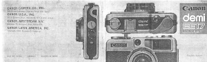 Manual Canon Demi EE17 Camera