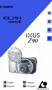 Mode d’emploi Canon ELPH 490Z Camera