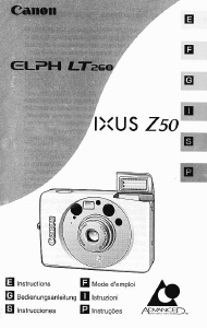 Manual Canon ELPH LT260 Camera