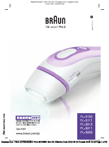 Handleiding Braun PL-3012 Silk-Expert Pro 3 IPL-apparaat