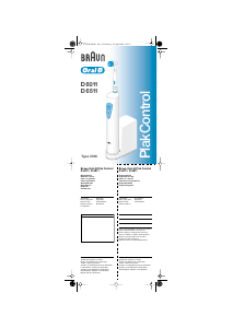 Bruksanvisning Braun D 6011 Oral-B Plak Control Elektrisk tannbørste