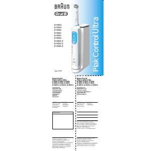 Bedienungsanleitung Braun D 9025 Oral-B Plak Control Ultra Elektrozahnbürste