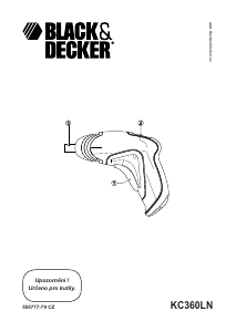 Manuál Black and Decker KC36LN Šroubovák