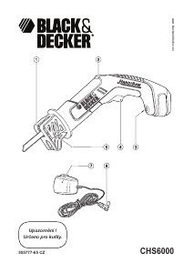 Manuál Black and Decker CHS6000 Elektrická pila ocaska