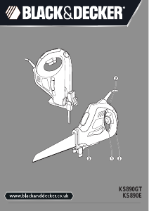 Handleiding Black and Decker KS890E Reciprozaag