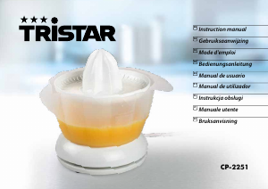 Manual de uso Tristar CP-2251 Licuadora