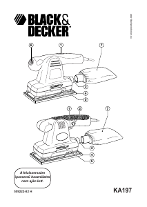 Használati útmutató Black and Decker KA197E Rezgőcsiszoló