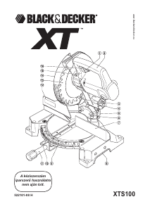 Használati útmutató Black and Decker XTS100 Gérfűrész