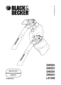 Návod Black and Decker GW225 Vysávač lístia