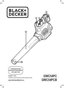 Használati útmutató Black and Decker GWC54PC Levélfúvó