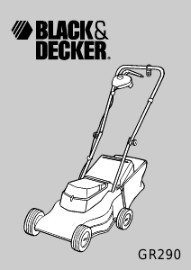 Manual Black and Decker GR280 Lawn Mower