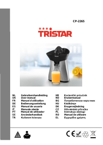 Kullanım kılavuzu Tristar CP-2265 Meyve sıkacağı