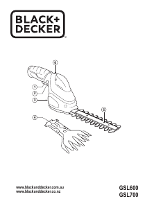 Handleiding Black and Decker GSL600 Heggenschaar
