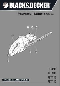 Manual Black and Decker GT90 Hedgecutter