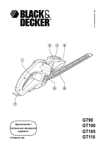 Návod Black and Decker GT110 Plotové nožnice