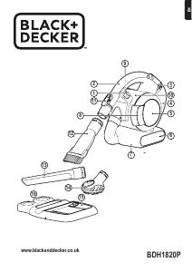 Handleiding Black and Decker BDH1820P Kruimeldief