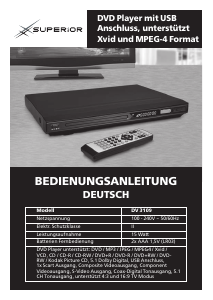 Bedienungsanleitung Superior DV 3109 DVD-player