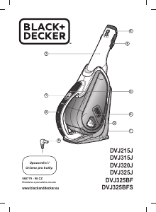 Manuál Black and Decker DVJ315J Ruční vysavač