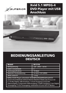 Bedienungsanleitung Superior DV 3110 DVD-player