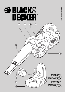 Handleiding Black and Decker PV1205BNEXT Kruimeldief