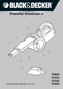 Manual Black and Decker PV1210 Handheld Vacuum