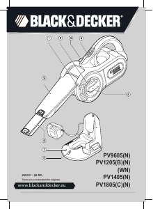 Manual Black and Decker PV1805 Aspirator de mână