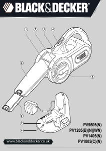 Handleiding Black and Decker PV9605 Kruimeldief