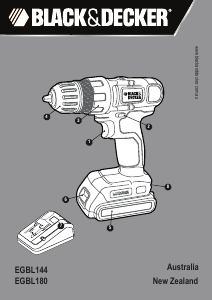 Handleiding Black and Decker EGBL144 Schroef-boormachine