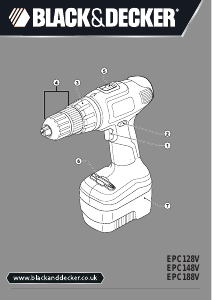 Manual Black and Decker EPC148V Drill-Driver