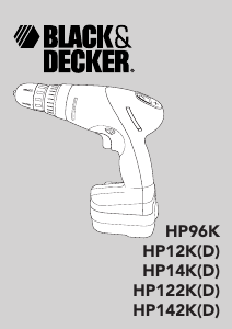 Manual Black and Decker HP122KD Drill-Driver