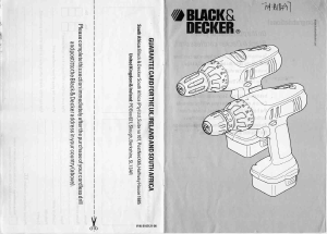Manual Black and Decker KC142BT Drill-Driver