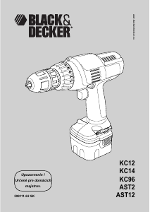 Návod Black and Decker KC9682CK Stĺpová vŕtačka