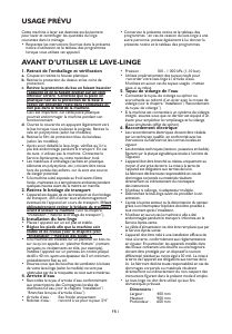 Mode d’emploi Laden EV 1049 Lave-linge