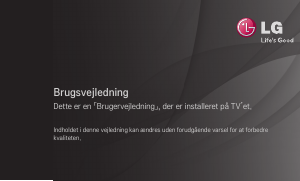 Brugsanvisning LG 37LM611T LED TV