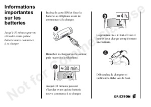 Mode d’emploi Ericsson T20e Téléphone portable