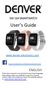 Instrukcja Denver SW-164 Smartwatch