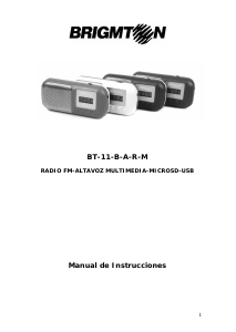 Manual de uso Brigmton BT-11-M Radio