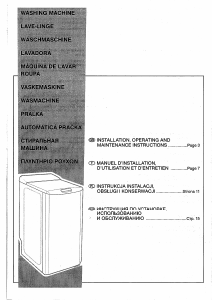 Mode d’emploi Brandt WTC0610K Lave-linge