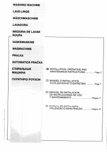 Manual de uso Brandt WTC0611E Lavadora