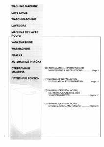 Manual Brandt WTC0951E Máquina de lavar roupa