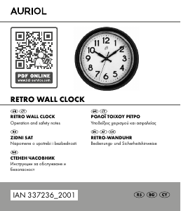 Manual Auriol IAN 337236 Clock
