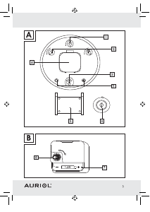 Handleiding Auriol IAN 66592 Klok