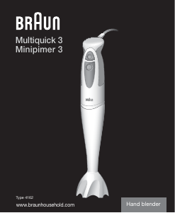 Manual Braun MQ 320 Pesto Blender de mână