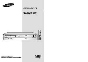 Bedienungsanleitung Samsung SV-DVD54T DVD-video Kombination