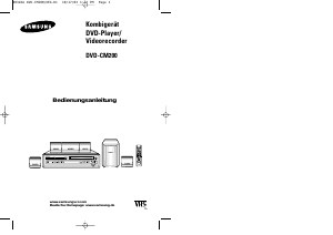 Bedienungsanleitung Samsung DVD-CM200 DVD-video Kombination