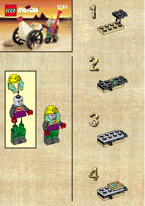 Bedienungsanleitung Lego set 1183 Adventurers Mumie mit Karren