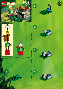 Manuale Lego set 5905 Adventurers Tesoro nascosto