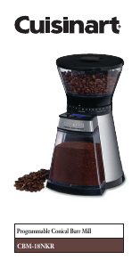 Manual Cuisinart CBM-18NKR Coffee Grinder